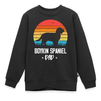 Boykin Spaniel - Kinder Premium Organic Sweatshirt - Schwarz - Vorne - AI Model Kid Female (0cm)