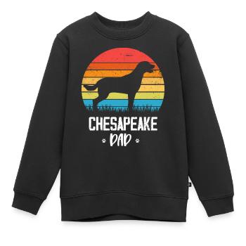 Retriever de la baie de Chesapeake - Sweat Premium enfant bio - noir - Devant - AI Model Kid Female (0cm)