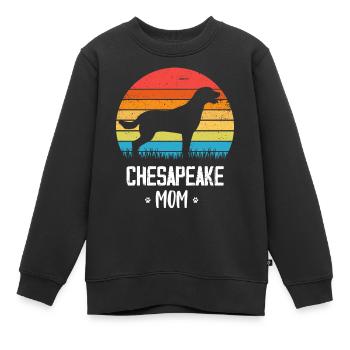 Retriever de la baie de Chesapeake - Sweat Premium enfant bio - noir - Devant - AI Model Kid Female (0cm)