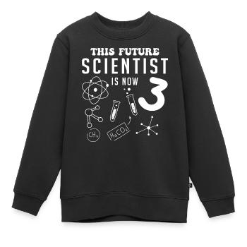 Diese wissenschaftliche Zukunft ist 3 - Kinder Premium Organic Sweatshirt - Schwarz - Vorne - AI Model Kid Female (0cm)