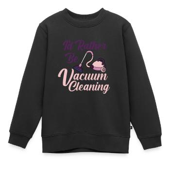 Vacuum Cleaner Cleaning Power Gift - Kids Premium Organic Sweatshirt - black - Front - AI Model Kid Female (0cm)