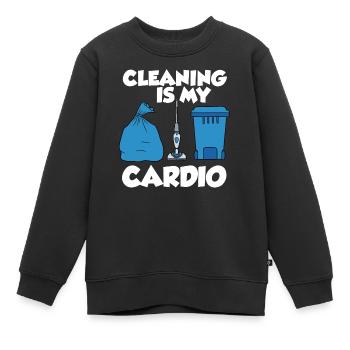 Vacuum Cleaner Cleaning Power Gift - Kids Premium Organic Sweatshirt - black - Front - AI Model Kid Female (0cm)