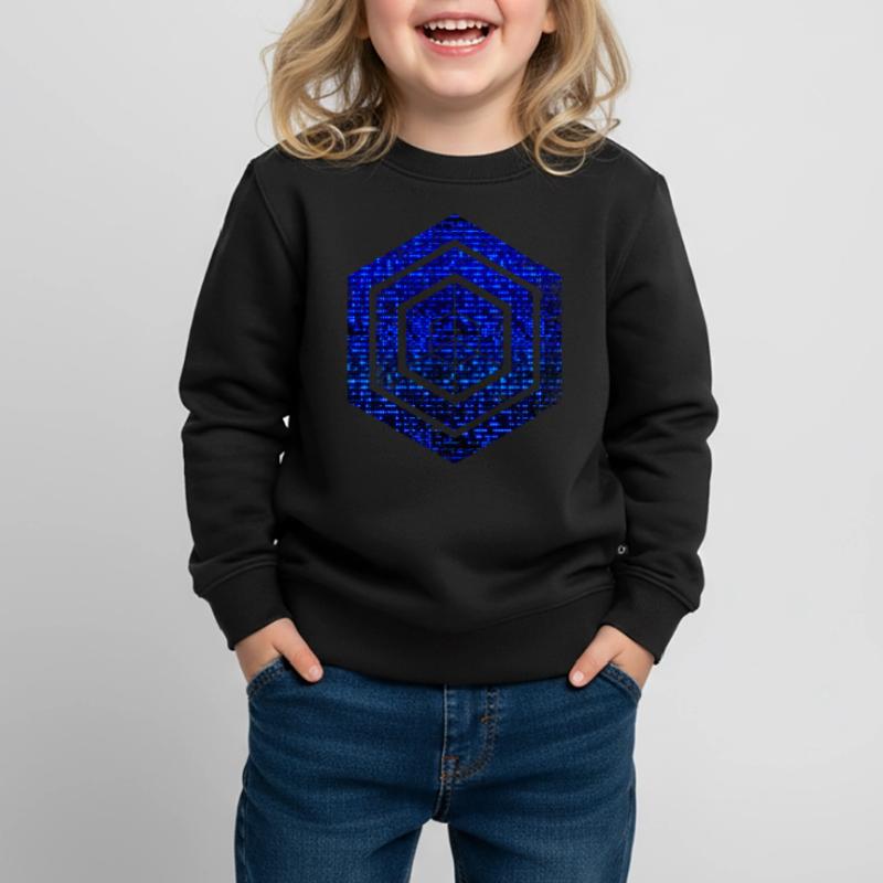 Codage géométrique du programmeur de programmation hexagonale Sweat Premium enfant bio