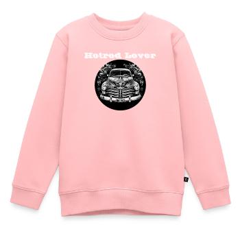 Hotrod Lover weiß - Kinder Premium Organic Sweatshirt - Rosa - Vorne - AI Model Kid Female (0cm)