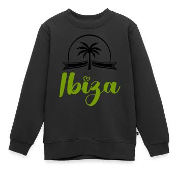 Ibiza - Sweat Premium enfant bio - noir - Devant - AI Model Kid Female (0cm)