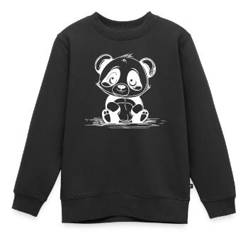 Knuddelige Kinder Bären niedliches Kuscheltier - Kinder Premium Organic Sweatshirt - Schwarz - Vorne - AI Model Kid Female (0cm)