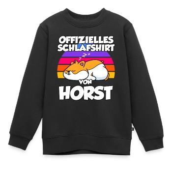 Offizielles Schlafshirt Von Horst - Kinder Premium Organic Sweatshirt - Schwarz - Vorne - AI Model Kid Female (0cm)