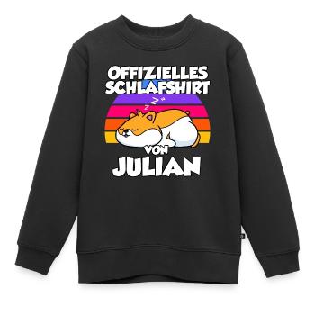 Offizielles Schlafshirt Von Julian - Kinder Premium Organic Sweatshirt - Schwarz - Vorne - AI Model Kid Female (0cm)