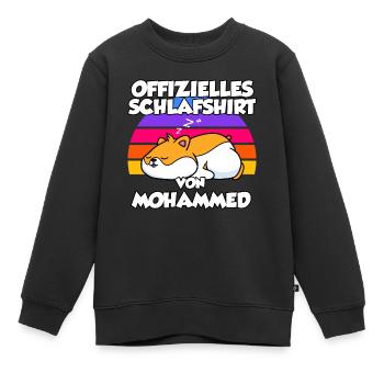 Offizielles Schlafshirt Von Mohammed - Kinder Premium Organic Sweatshirt - Schwarz - Vorne - AI Model Kid Female (0cm)