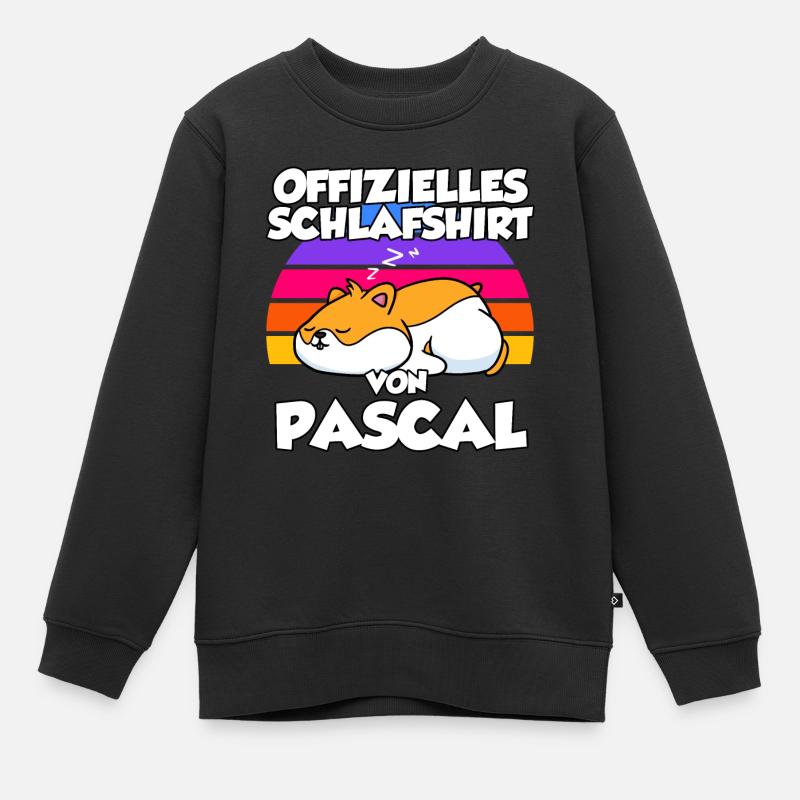 Offizielles Schlafshirt Von Pascal - Kinder Premium Organic Sweatshirt - Schwarz
