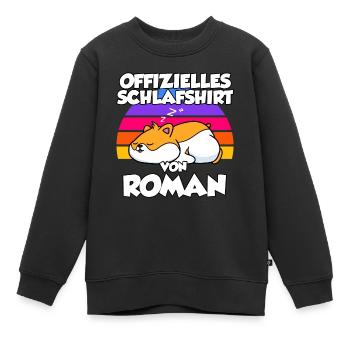 Offizielles Schlafshirt Von Roman - Kinder Premium Organic Sweatshirt - Schwarz - Vorne - AI Model Kid Female (0cm)