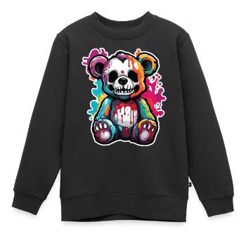 Teddybär / Kuscheltier / Stofftier / Geschenkidee - Kinder Premium Organic Sweatshirt - Schwarz - Vorne - AI Model Kid Female (0cm)