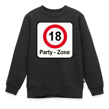 18e anniversaire, majorité, zone de fête (25) - Sweat Premium enfant bio - noir - Devant - AI Model Kid Female (0cm)