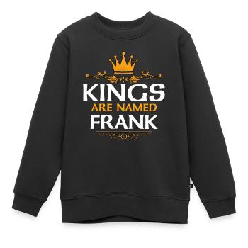 Franc - Sweat Premium enfant bio - noir - Devant - AI Model Kid Female (0cm)