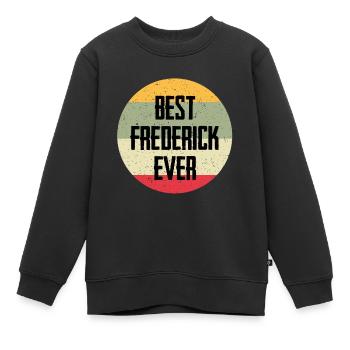 Best Frederick Ever - Kids Premium Organic Sweatshirt - black - Front - AI Model Kid Female (0cm)