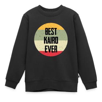 Best Cairo Ever - Kids Premium Organic Sweatshirt - black - Front - AI Model Kid Female (0cm)