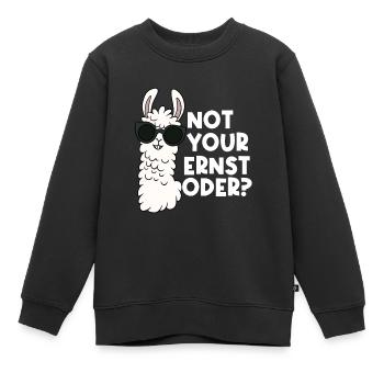 pas votre sérieux ou - Sweat Premium enfant bio - noir - Devant - AI Model Kid Female (0cm)