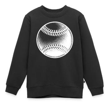 Baseball für Trainer und Spieler - Kinder Premium Organic Sweatshirt - Schwarz - Vorne - AI Model Kid Female (0cm)