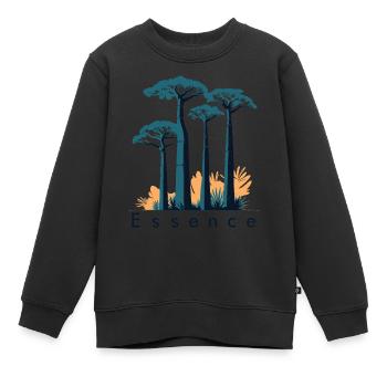 Eber - Kinder Premium Organic Sweatshirt - Schwarz - Vorne - AI Model Kid Female (0cm)