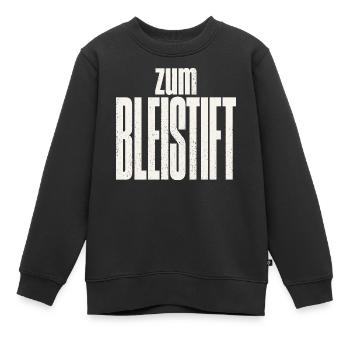 Zum Bleistift - Kinder Premium Organic Sweatshirt - Schwarz - Vorne - AI Model Kid Female (0cm)