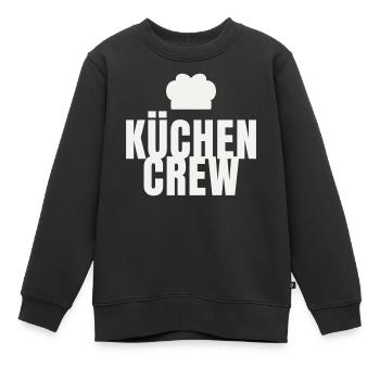 Équipe de cuisine Chef Gastro Restaurant Chapeau de chef - Sweat Premium enfant bio - noir - Devant - AI Model Kid Female (0cm)
