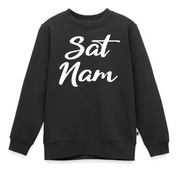 Sat Nam - Kinder Premium Organic Sweatshirt - Schwarz - Vorne - AI Model Kid Female (0cm)
