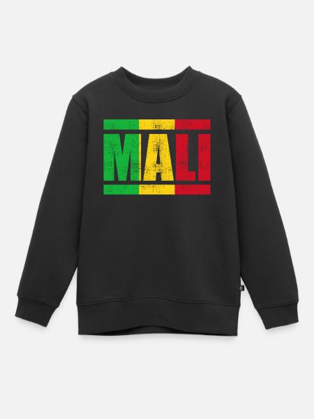 Mali - Sweat Premium enfant bio - noir