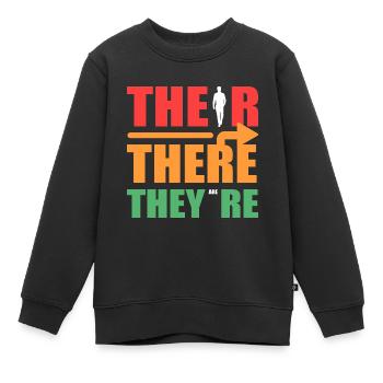 Ihre dort sind sie Grundschullehrer Gift - Kinder Premium Organic Sweatshirt - Schwarz - Vorne - AI Model Kid Female (0cm)