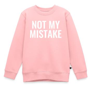 Not My mistake innocent innocence malchance maladroité - Sweat Premium enfant bio - rose - Devant - AI Model Kid Female (0cm)