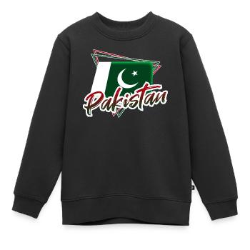 Pakistan - Sweat Premium enfant bio - noir - Devant - AI Model Kid Female (0cm)