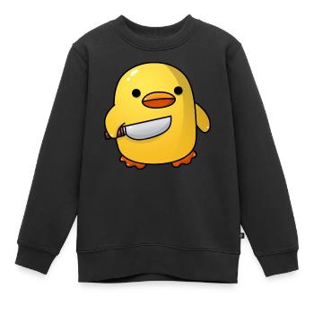 Mauvais poussin - Sweat Premium enfant bio - noir - Devant - AI Model Kid Female (0cm)