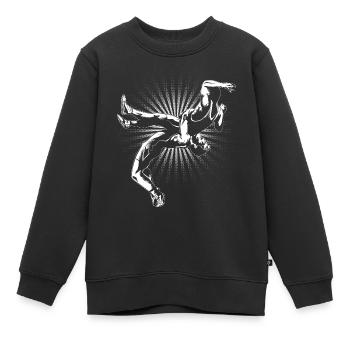 Ringen - Kinder Premium Organic Sweatshirt - Schwarz - Vorne - AI Model Kid Female (0cm)