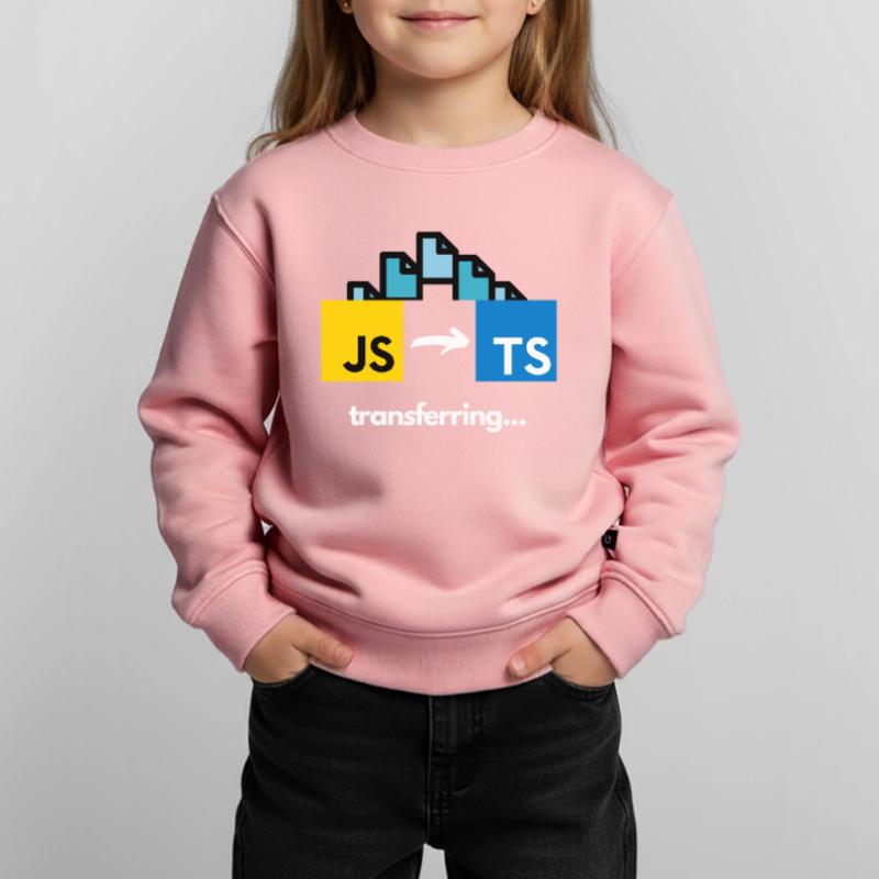 Transferring from Javascript to Typescript Kids Premium Organic Sweatshirt