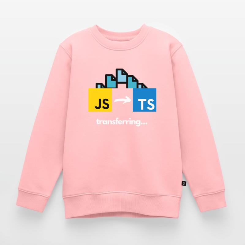 Transferring from Javascript to Typescript Kids Premium Organic Sweatshirt