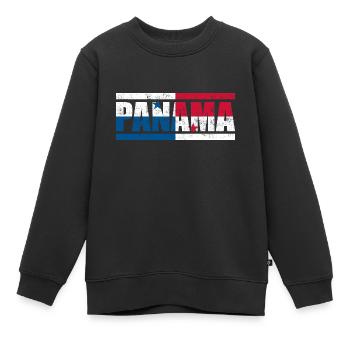 Panama - Kinder Premium Organic Sweatshirt - Schwarz - Vorne - AI Model Kid Female (0cm)