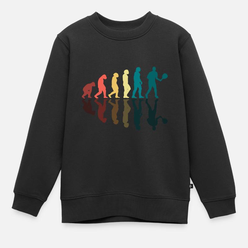 Padel - Kinder Premium Organic Sweatshirt - Schwarz