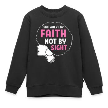 Afro Latina - Kinder Premium Organic Sweatshirt - Schwarz - Vorne - AI Model Kid Female (0cm)