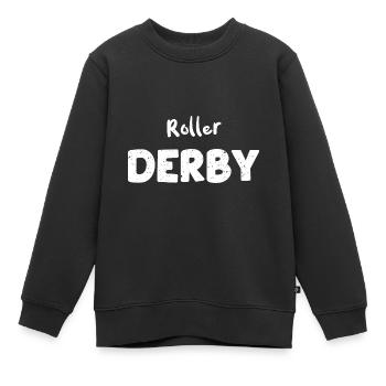 Roller Derby - Sports - Sweat Premium enfant bio - noir - Devant - AI Model Kid Female (0cm)