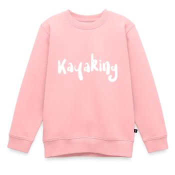 Kayaking - Kayaking - Kinder Premium Organic Sweatshirt - Rosa - Vorne - AI Model Kid Female (0cm)