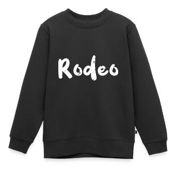 Rodéo - Texas - Sweat Premium enfant bio - noir - Devant - AI Model Kid Female (0cm)