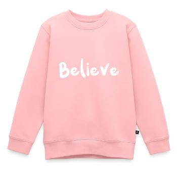 Croire - Bigfoot - Sweat Premium enfant bio - rose - Devant - AI Model Kid Female (0cm)