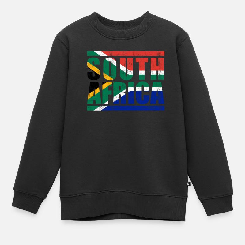Südafrika - Kinder Premium Organic Sweatshirt - Schwarz