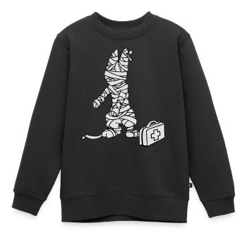 Erste Hilfe Bunny - Kinder Premium Organic Sweatshirt - Schwarz - Vorne - AI Model Kid Female (0cm)