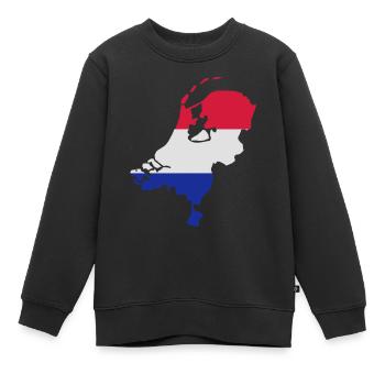 Niederlande - Holland - Kinder Premium Organic Sweatshirt - Schwarz - Vorne - AI Model Kid Female (0cm)