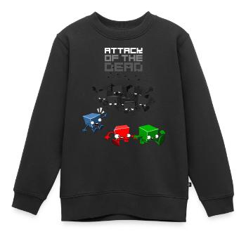 dead pixel - Sweat Premium enfant bio - noir - Devant - AI Model Kid Female (0cm)