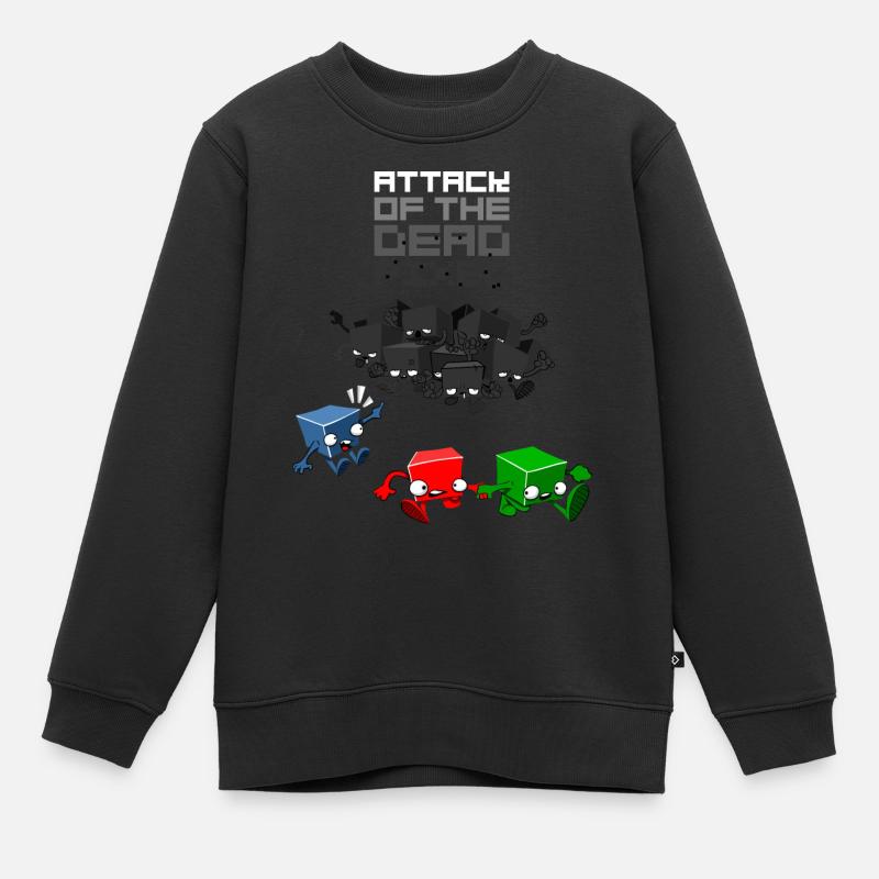 dead pixel - Kinder Premium Organic Sweatshirt - Schwarz