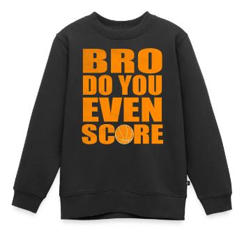 Basketball lustiger Spruch Sprueche - Kinder Premium Organic Sweatshirt - Schwarz - Vorne - AI Model Kid Female (0cm)