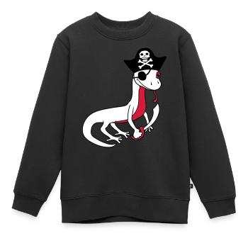 pirat seeraeuber kapitaen matrose seebaer schiff b - Kinder Premium Organic Sweatshirt - Schwarz - Vorne - AI Model Kid Female (0cm)