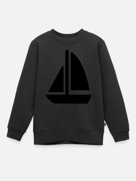 Bateau à voiles - Sweat Premium enfant bio - noir