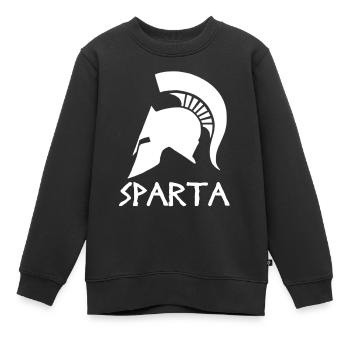 Sparta - Kinder Premium Organic Sweatshirt - Schwarz - Vorne - AI Model Kid Female (0cm)